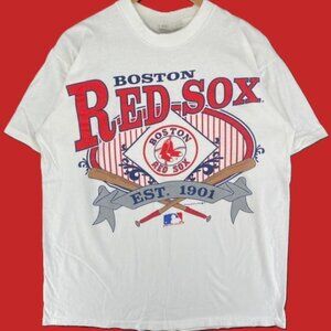 1990 BOSTON RED SOX Made in USA ,L Vintage MLB T-Shirt